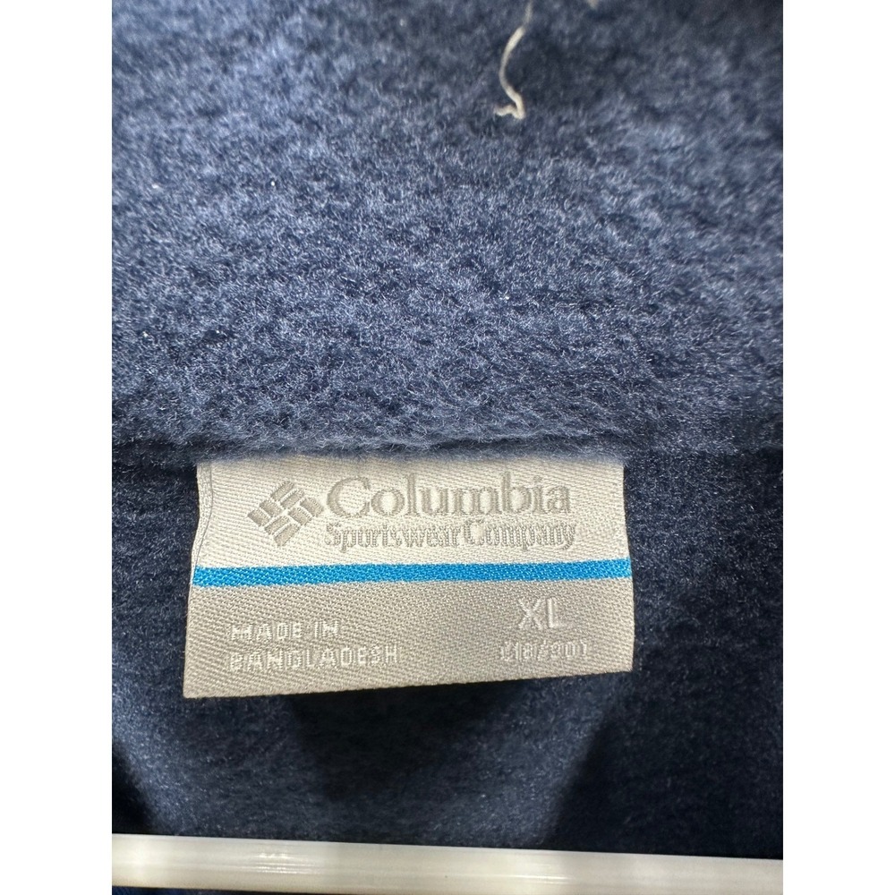 Columbia Kids XL Fleece Jacket Full Zip Blue Navy Warm Layer - Picture 4 of 8